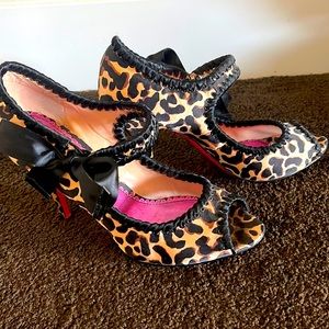 Betsey Johnson Leopard Heels